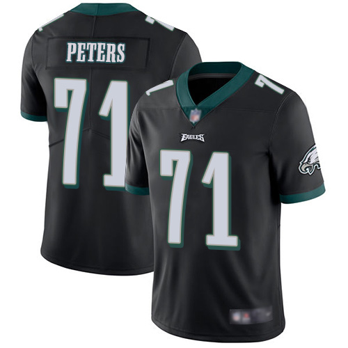 Men Philadelphia Eagles 71 Jason Peters Black Alternate Vapor Untouchable NFL Jersey Limited Player Football 1